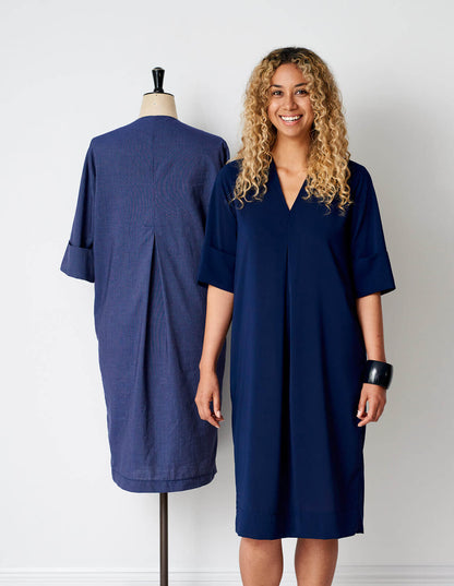 The V-Neck Shift Dress  - PDF Pattern - The Makers Atelier