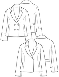 The Pea Coat - PDF Pattern - The Makers Atelier