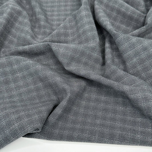 Yarn-Dyed Lenzing™ Ecovero™ Viscose Stretch Suiting - Granite