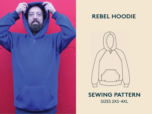 Rebel Hoodie Mens Paper Pattern - Wardrobe by Me