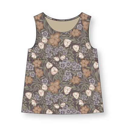 Frosted Lattice - Terracotta - Lisee Ree Designs - Midwinter Memories - Cloud 9 Fabrics - Organic Cotton Poplin