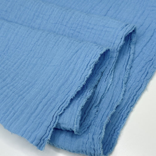 Organic Cotton Double Gauze - Azure