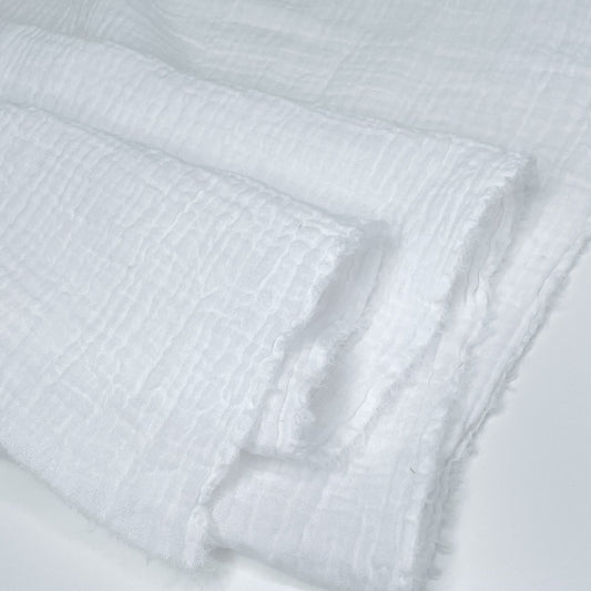 Organic Cotton Double Gauze - White