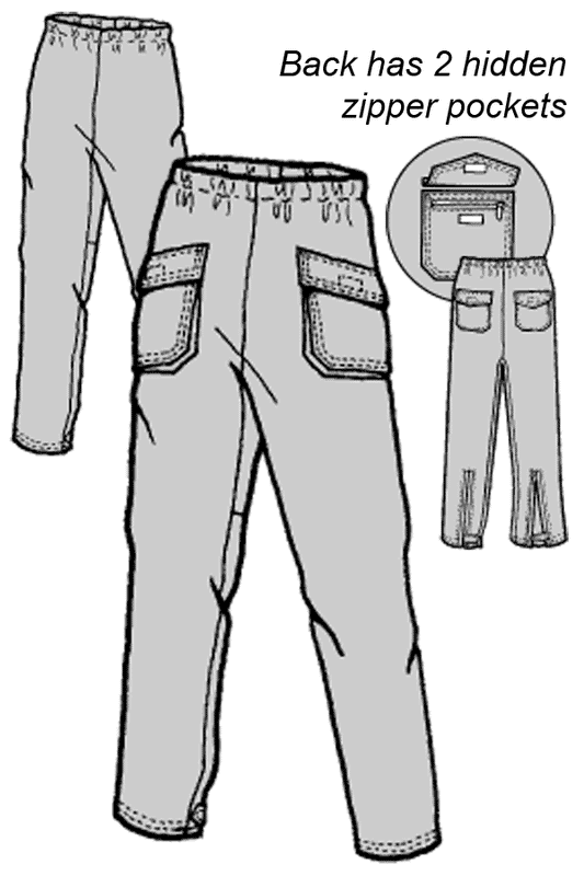 Adult’s Fish Lake Cargo Rain Pants Pattern - 523 - The Green Pepper Patterns - Simplifi Fabric