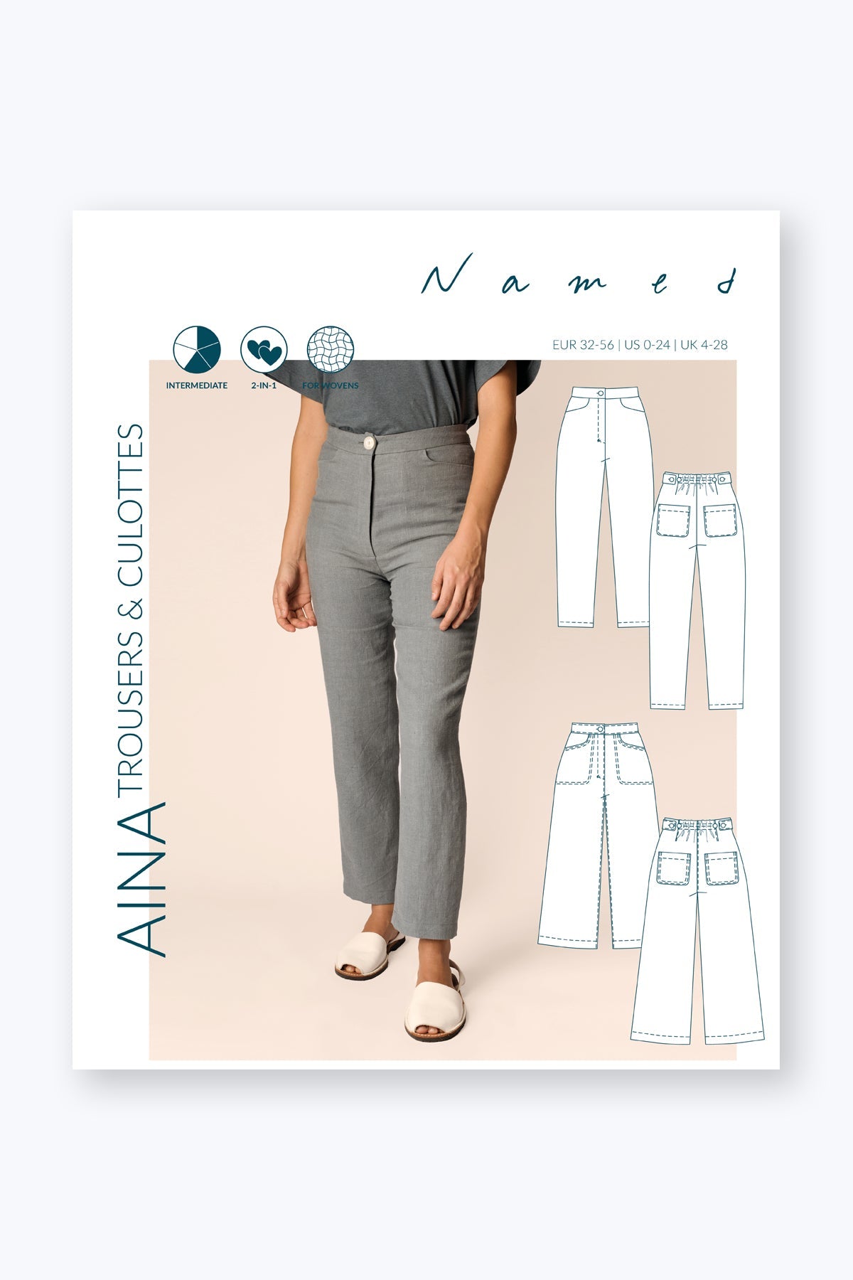 Aina Culottes - Named Clothing - Sewing Pattern - Simplifi Fabric