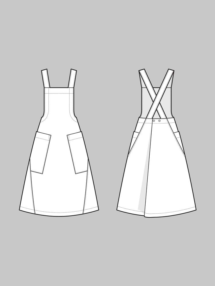 Apron Dress Pattern - The Assembly Line - Simplifi Fabric