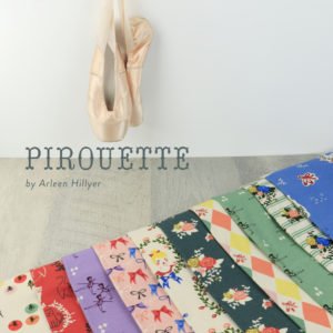 Arabesque - Mint - Piroulette - Arleen Hillier - Birch Fabrics - Poplin - Simplifi Fabric