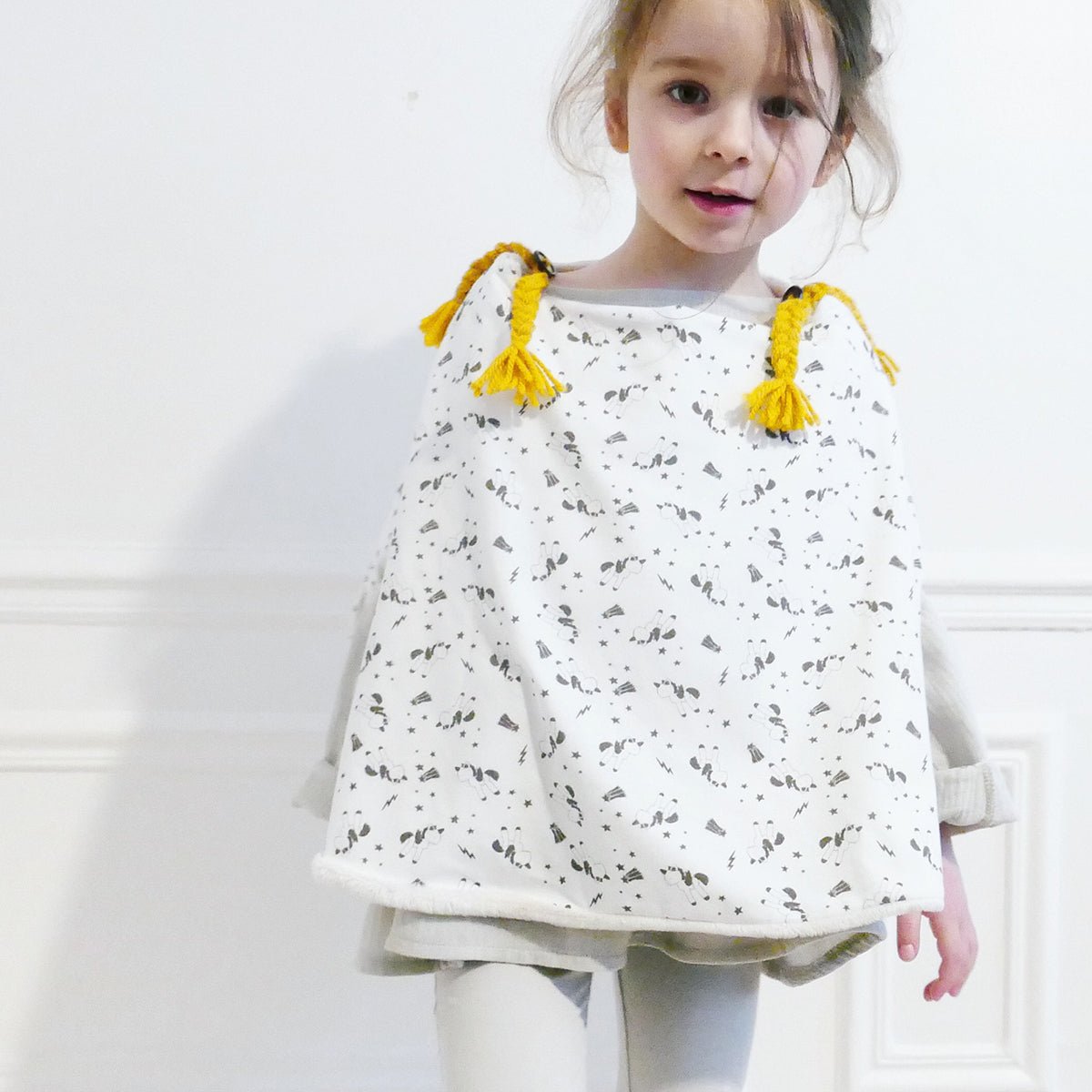 Aster Ponchos Sewing Pattern - Kids 3/12Y - Ikatee - Simplifi Fabric