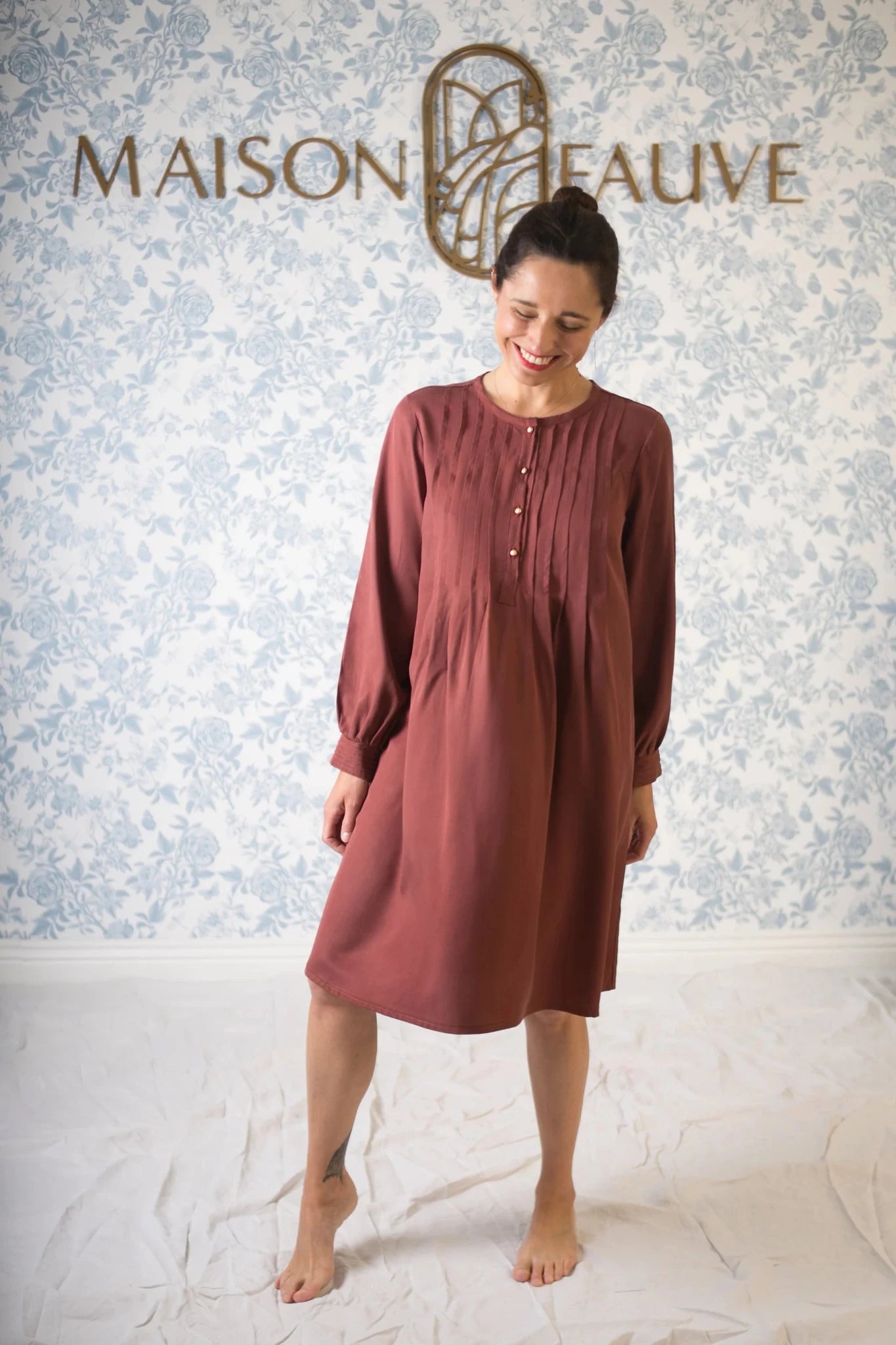 Atlas Shirt Dress Blouse Paper Sewing Pattern - Maison Fauve - Simplifi Fabric