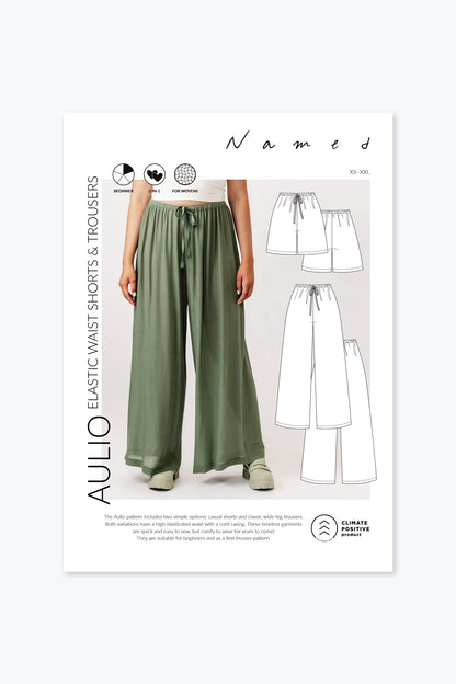 Aulio Elastic Waist Short & Trouser Pattern - Named Clothing - Simplifi Fabric