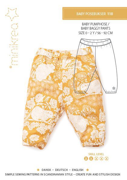 Baby Baggy Pants - Minikrea - Pattern - 0 - 2 Years - Simplifi Fabric