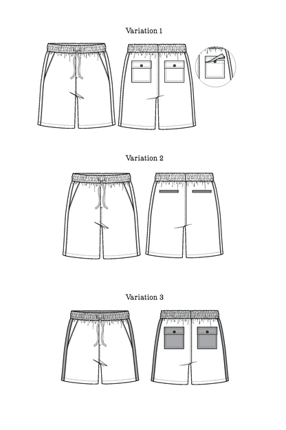 Bamberton Shorts Womens PDF Sewing Pattern - Thread Theory - Simplifi Fabric