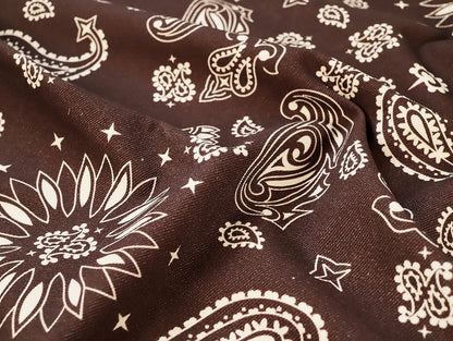 Bandana Denim - Chocolate - Oeko - Tex 100 - Fabric Godmother - Simplifi Fabric