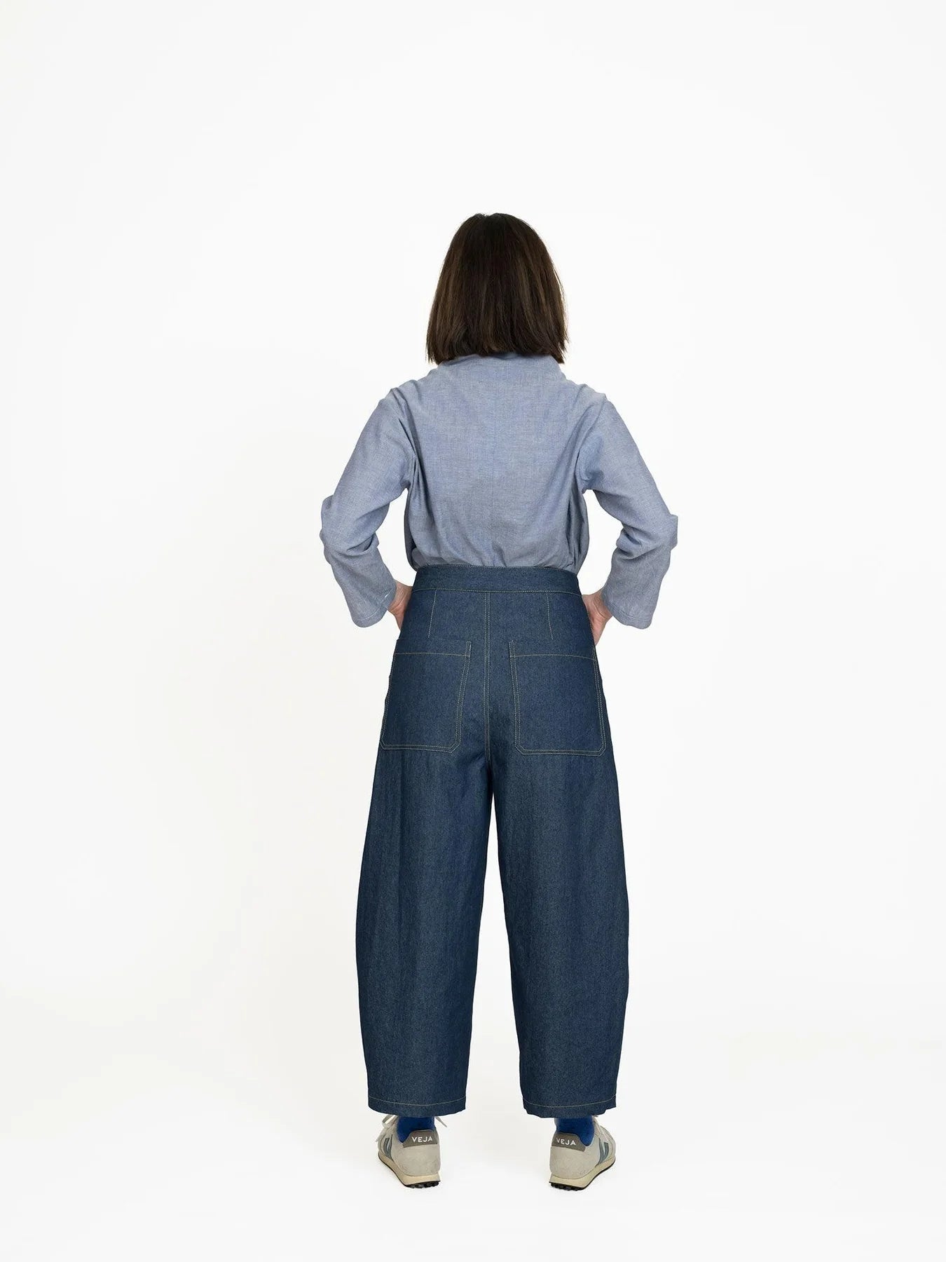 Barrel Leg Trousers Pattern - The Assembly Line - Simplifi Fabric