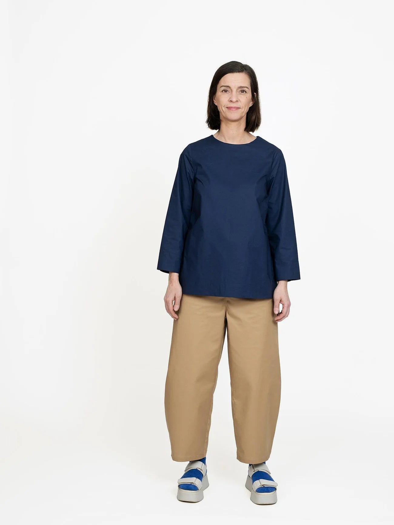 Barrel Leg Trousers Pattern - The Assembly Line - Simplifi Fabric