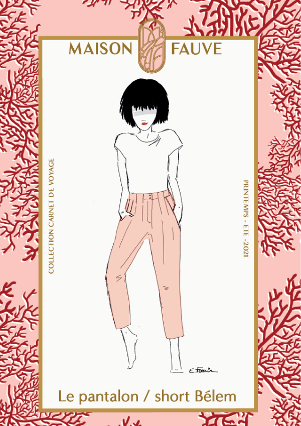 Belem Trousers Paper Sewing Pattern - Maison Fauve - Simplifi Fabric