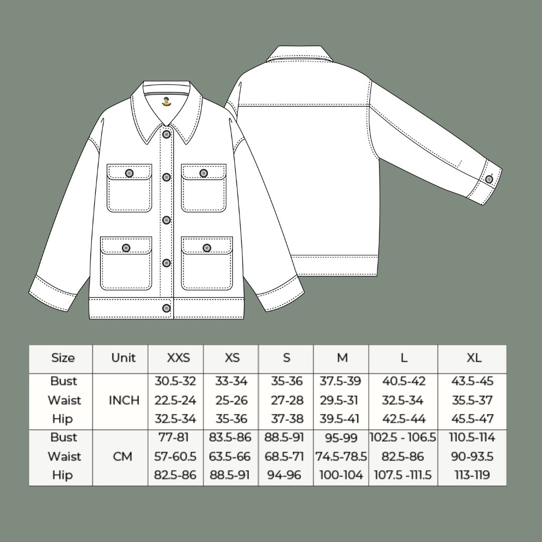 Betsy Utility Jacket PDF Pattern - Lydia Naomi - Simplifi Fabric