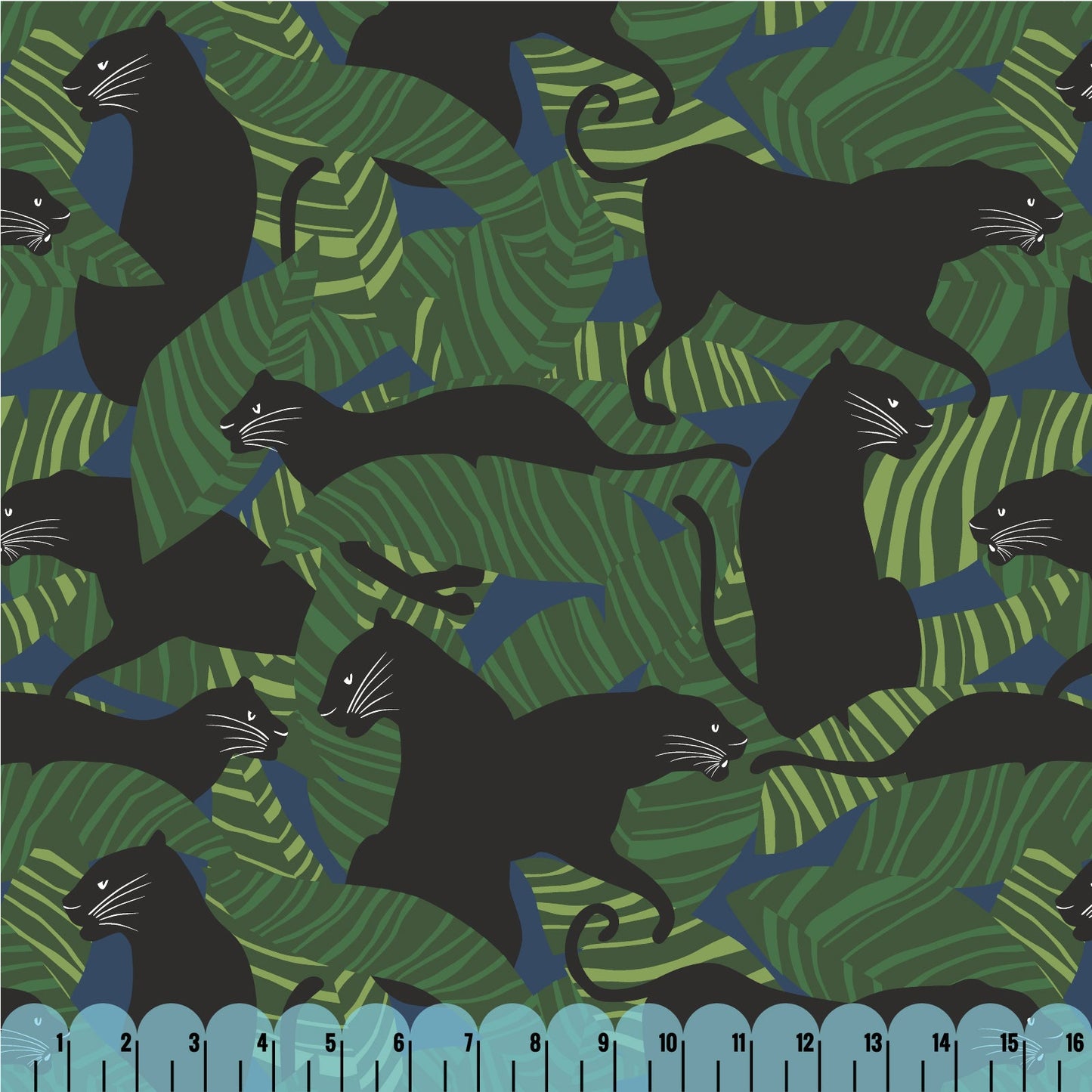 Black Panthers - Coexisting - Ophelia Pang - Cloud 9 Fabrics - Modal Rayon - Simplifi Fabric