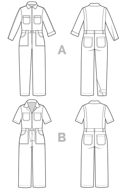 Blanca Flight Suit Pattern - Closet Core Patterns - Simplifi Fabric