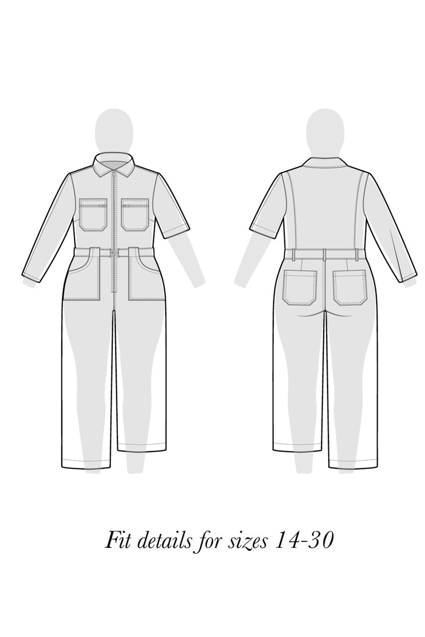 Blanca Flight Suit Pattern - Closet Core Patterns - Simplifi Fabric