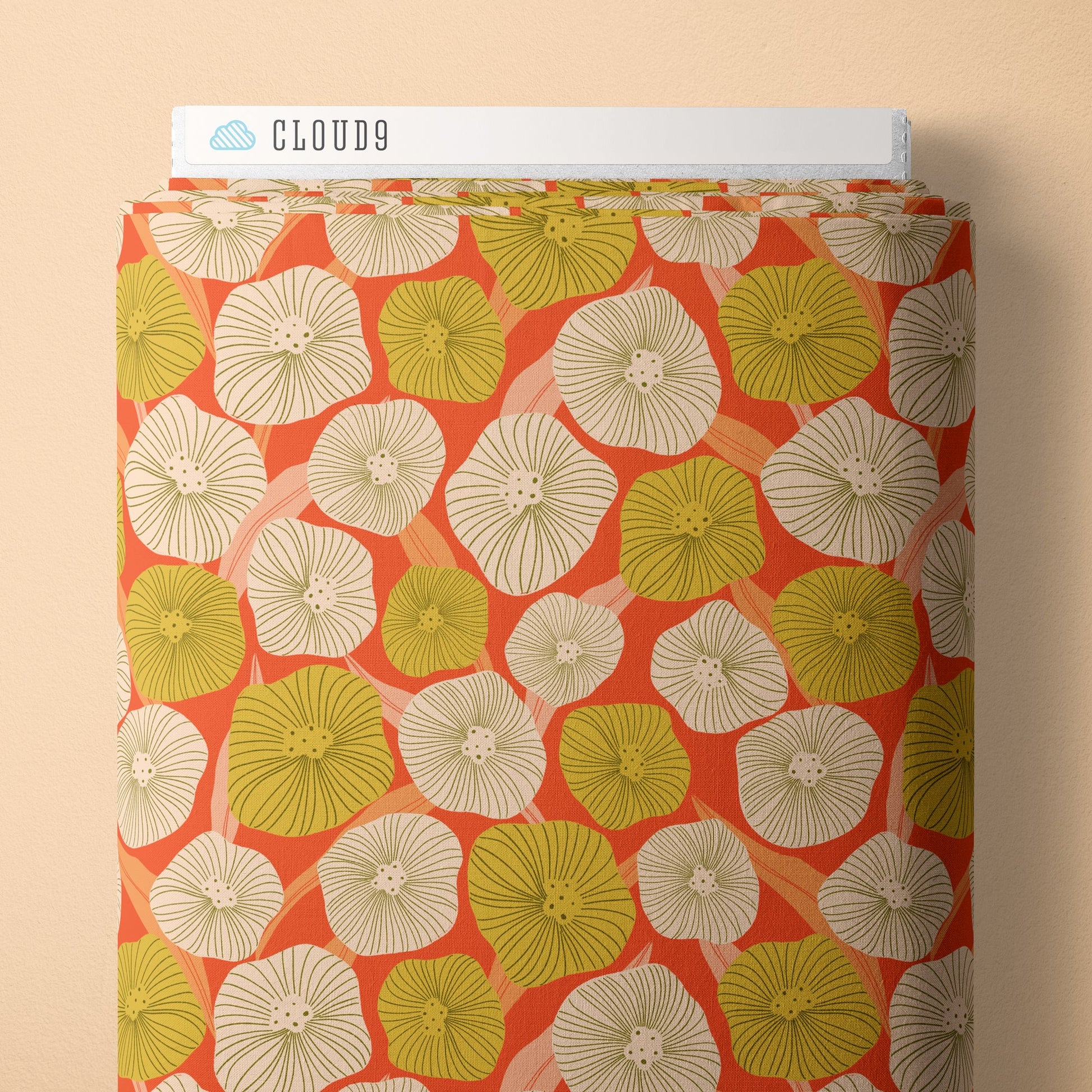 Blooms - Red - Poppy Fields - MK Surface - Cloud 9 Fabrics - Poplin - Simplifi Fabric