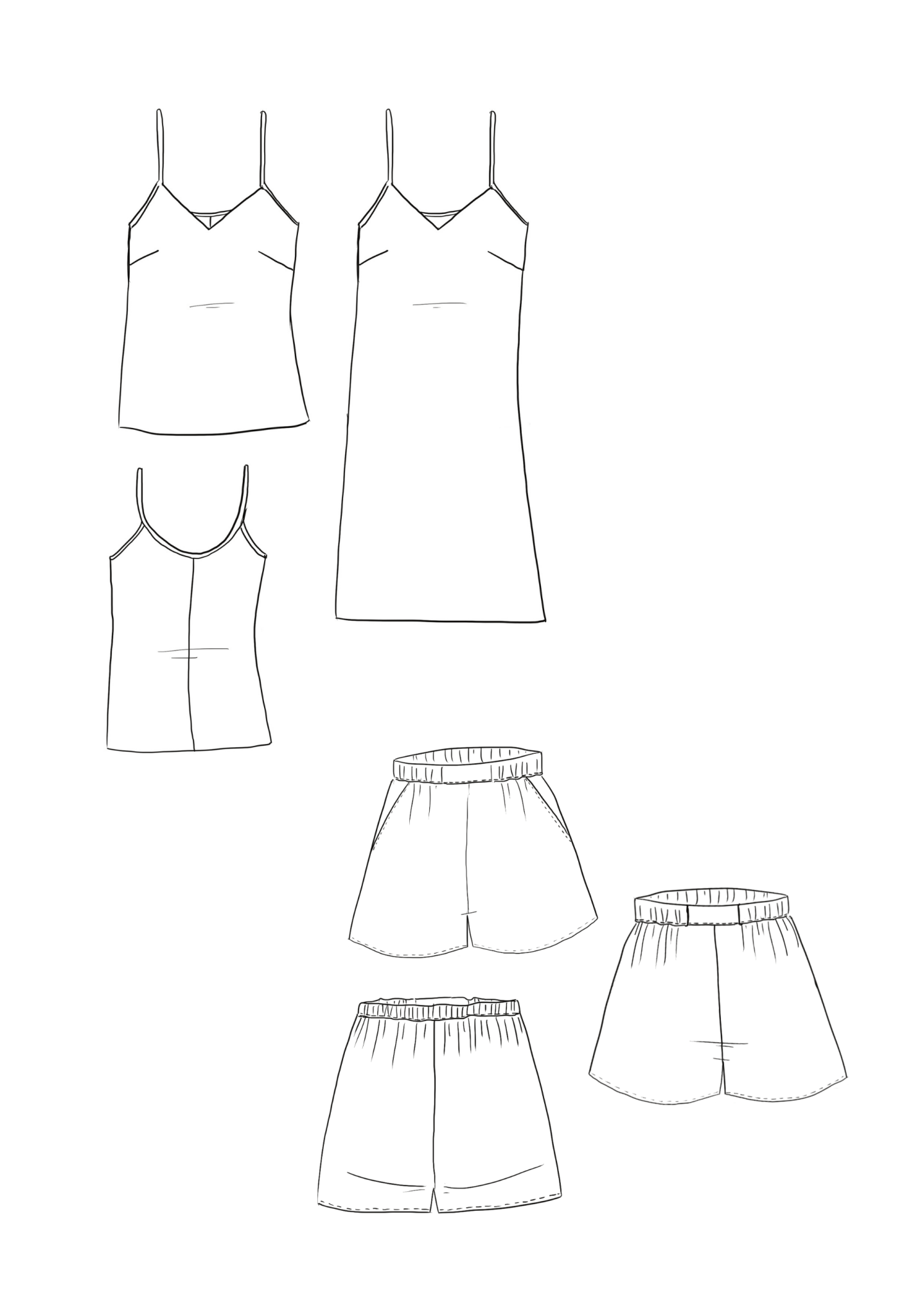 Blush Songe Pyjamas Paper Sewing Pattern - Maison Fauve - Simplifi Fabric
