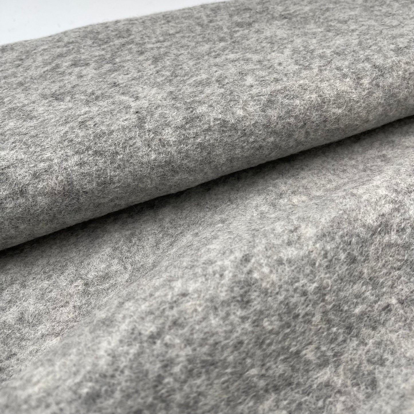 Boiled Wool - European Import - Light Grey Melange - Simplifi Fabric