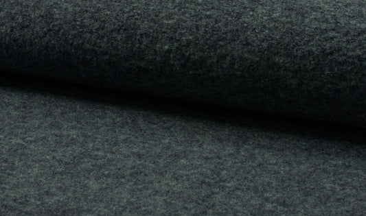 Boiled Wool - European Import - Navy Melange - Simplifi Fabric