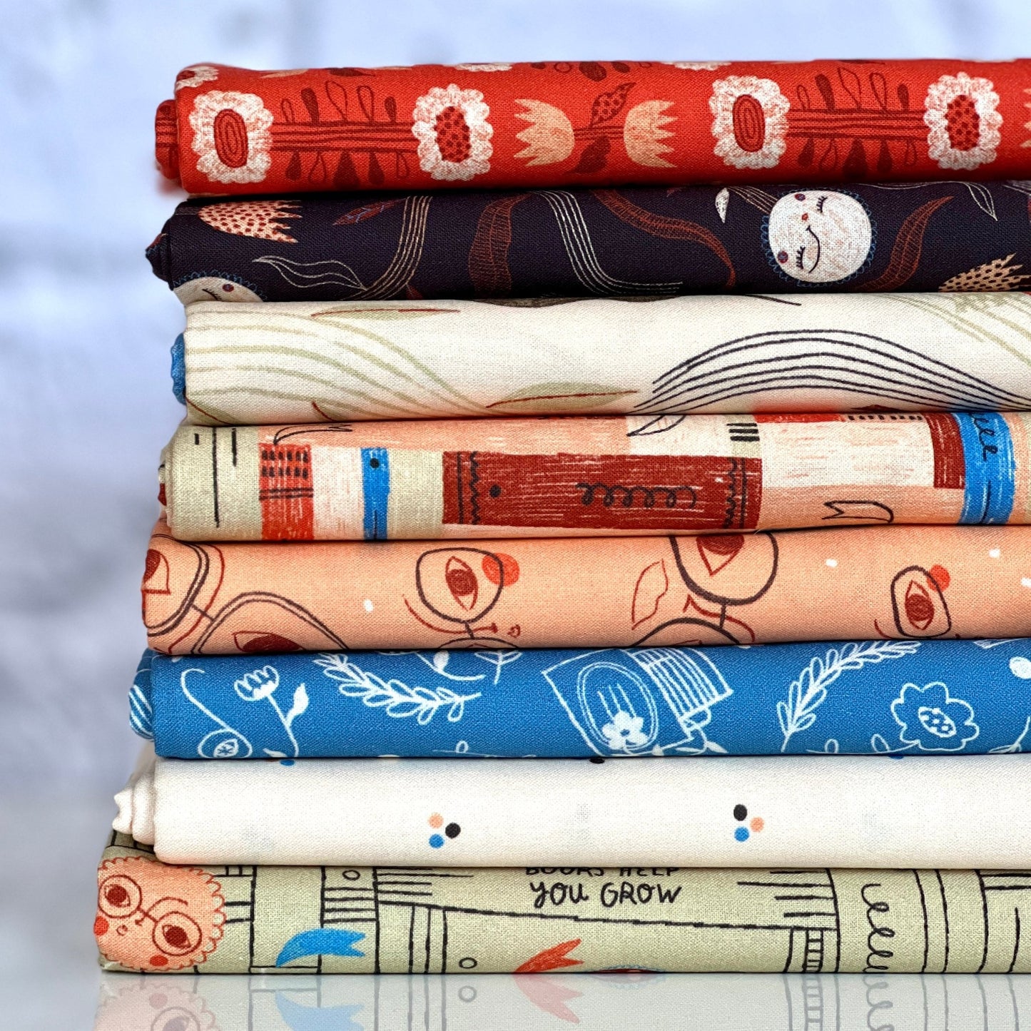 Book Shelf - Book Club by Meenal Patel - Cloud 9 Fabrics - Poplin - Simplifi Fabric