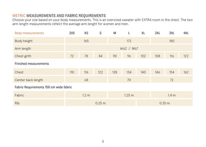 Boyfriend Sweater Paper Pattern - Wardrobe by Me - Simplifi Fabric