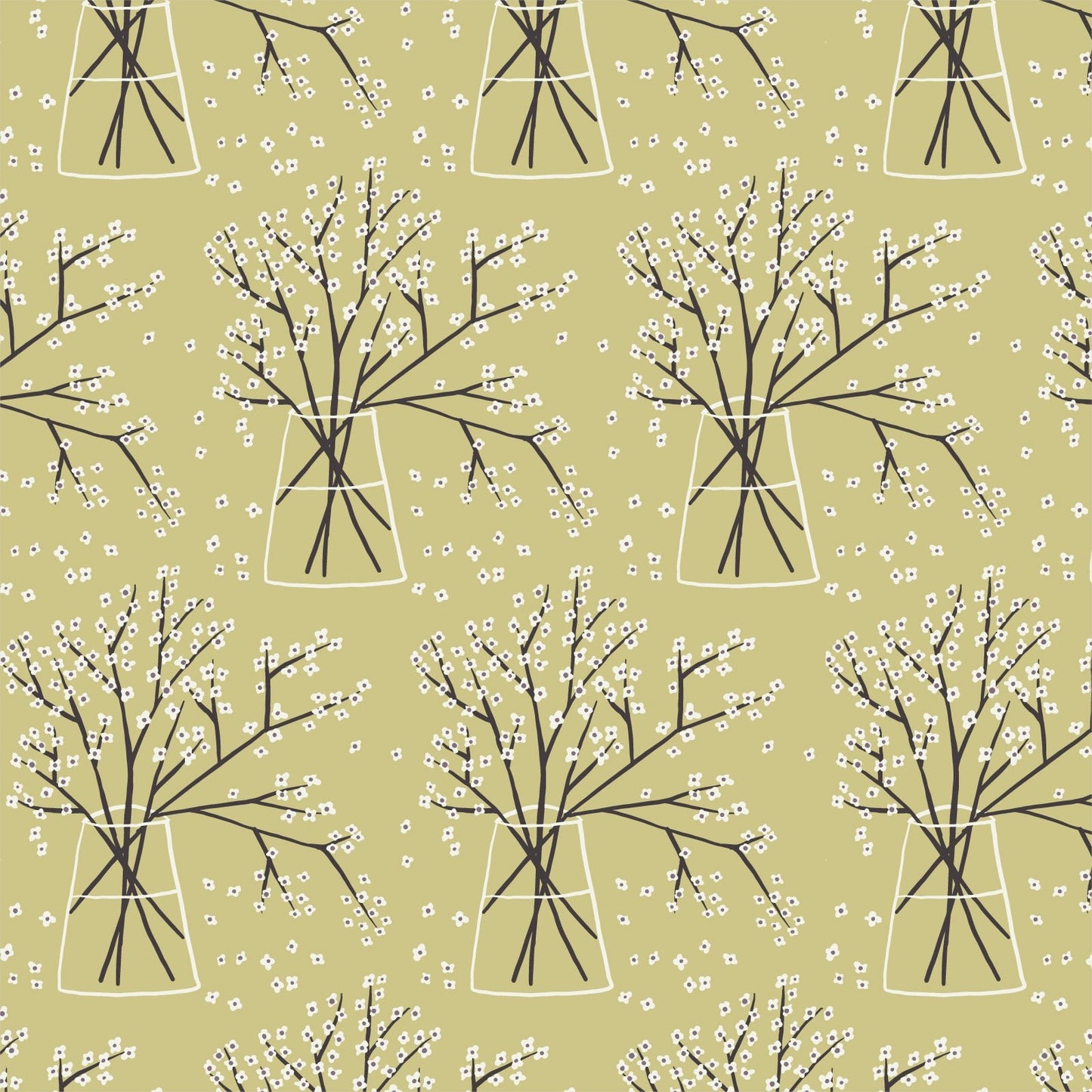 Branches - Planted - Betsy Siber - Cloud 9 Fabrics - Poplin - Simplifi Fabric