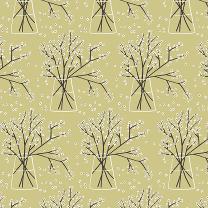 Branches - Planted - Betsy Siber - Cloud 9 Fabrics - Poplin - Simplifi Fabric