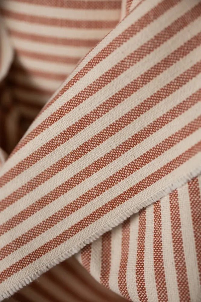 Brick Stripe 13oz Heavy Recycled Cotton Canvas - European Import - Merchant & Mills - Simplifi Fabric