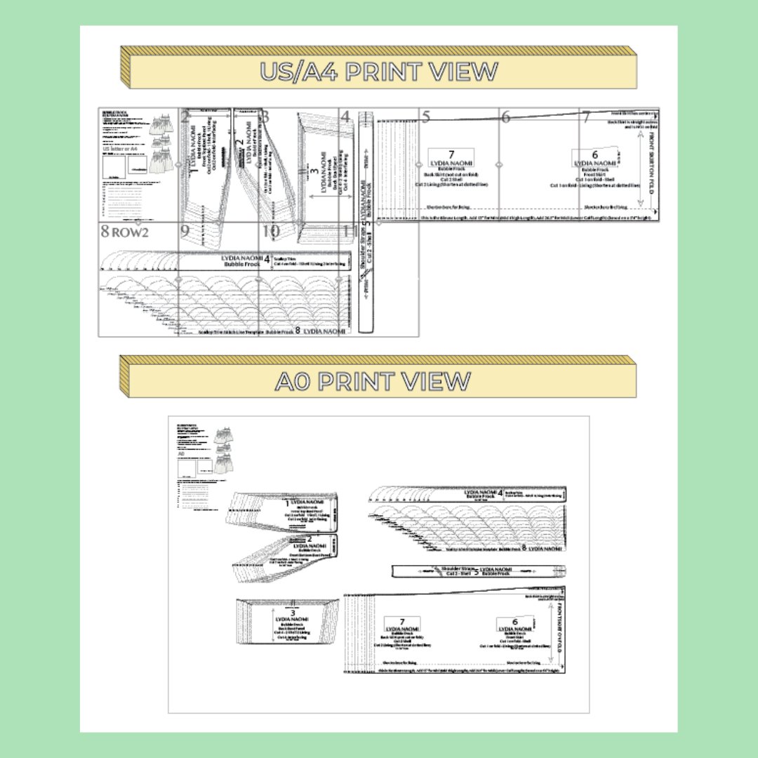 Bubble Frock PDF Pattern - Lydia Naomi - Simplifi Fabric