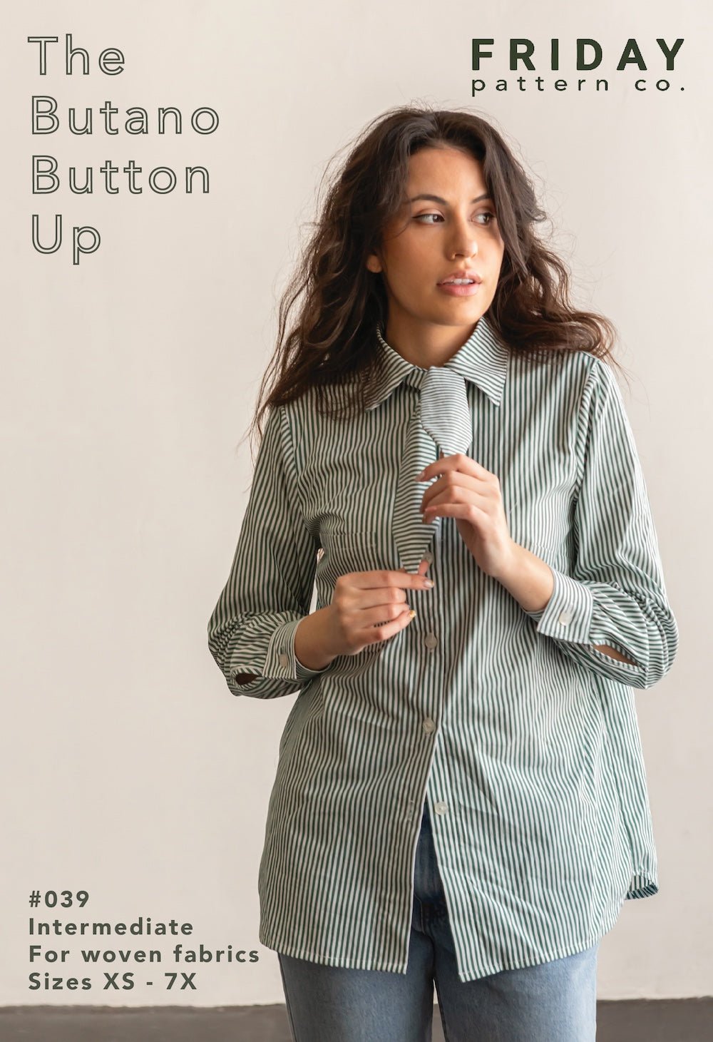 Butano Button Up Shirt Pattern - Friday Pattern Company - Simplifi Fabric