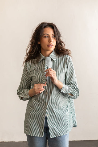 Butano Button Up Shirt Pattern - Friday Pattern Company - Simplifi Fabric