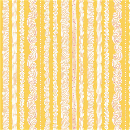 Buttercream Stripe - Buttercream - Emily Taylor - Cloud 9 Fabrics - Poplin - Simplifi Fabric