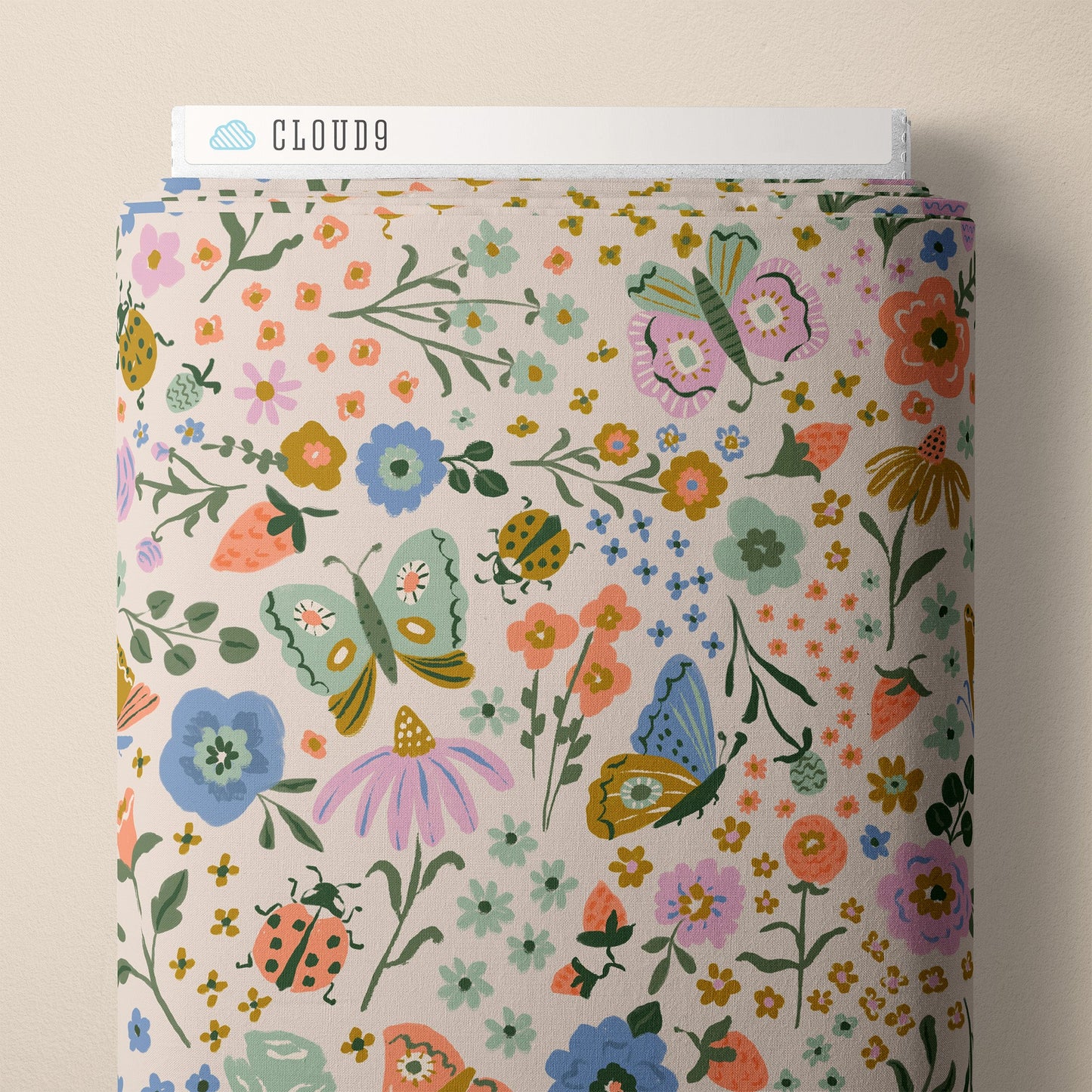 Butterfly Garden - Floral Frenzy - Samantha Johnson - Cloud 9 Fabrics - Poplin - Simplifi Fabric