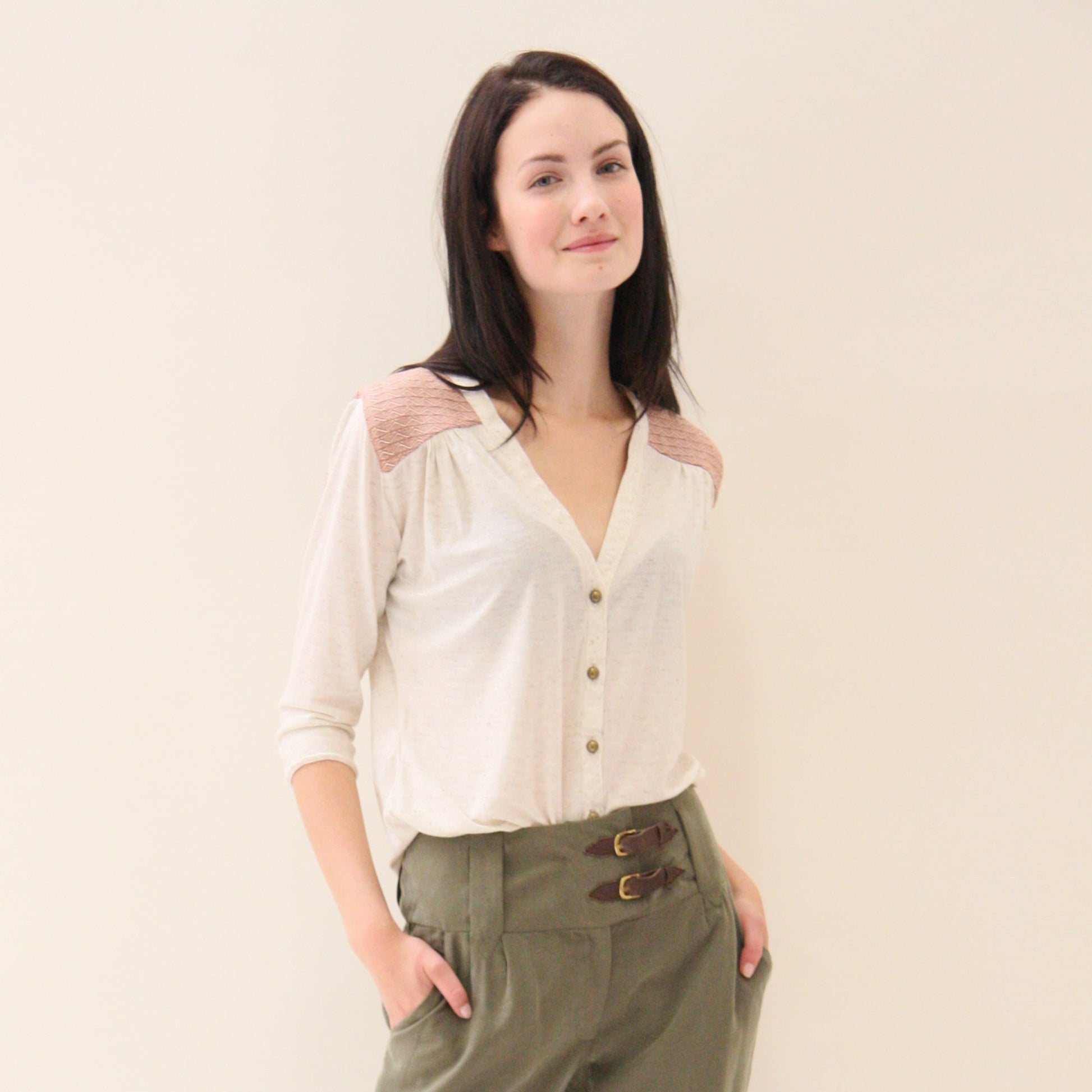 Camas Blouse Womens PDF Sewing Pattern - Thread Theory - Simplifi Fabric