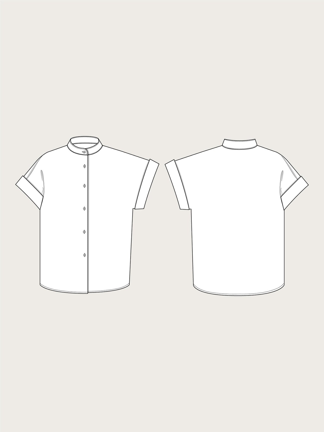 Cap Sleeve Shirt Pattern - The Assembly Line - Simplifi Fabric