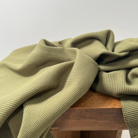 Organic Cotton Thermal / Waffle - Capulet Olive