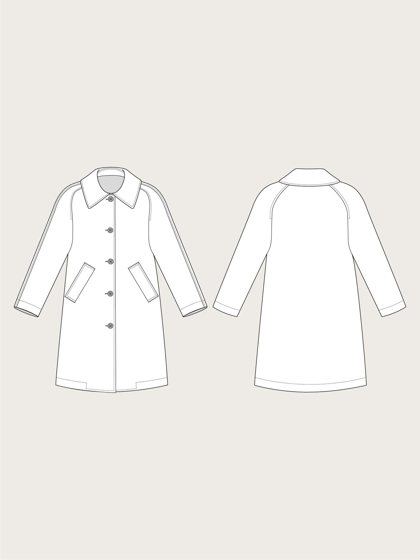 Car Coat Pattern - The Assembly Line - Simplifi Fabric