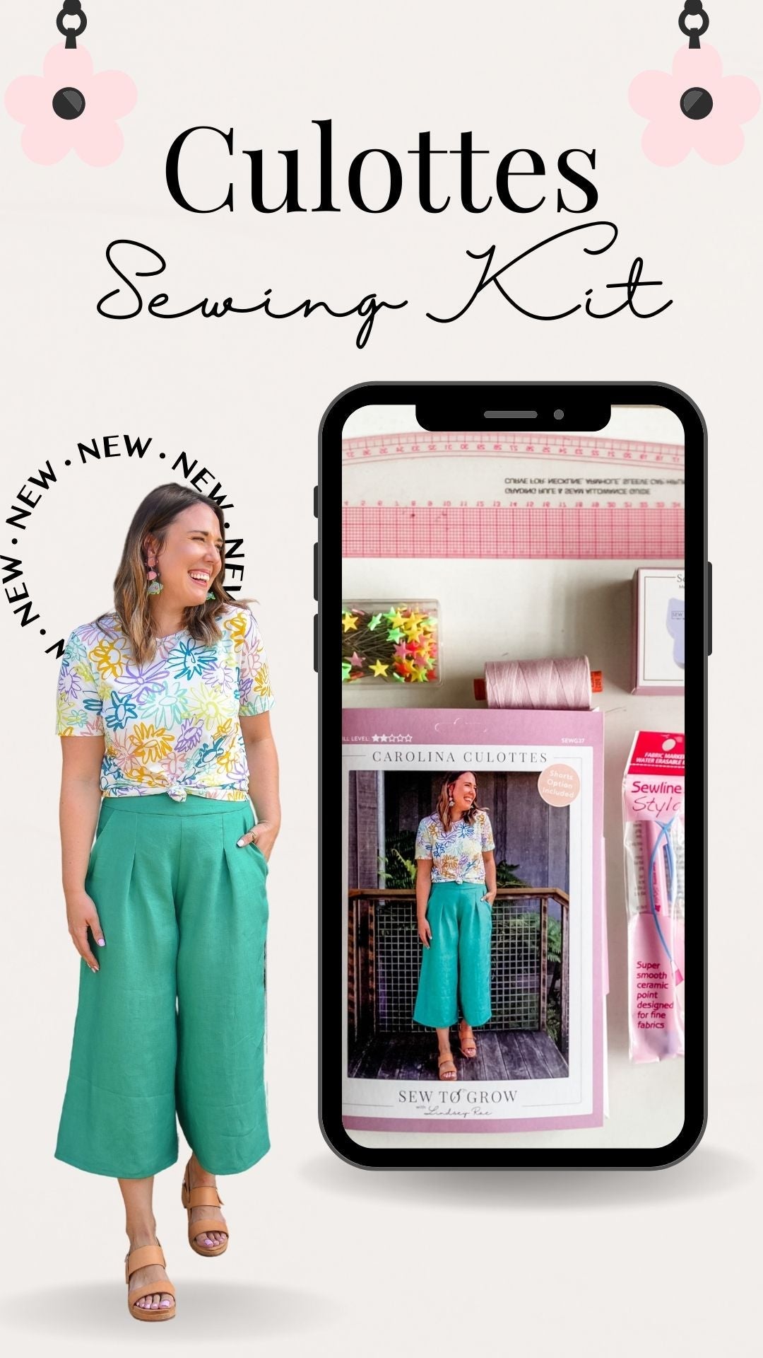 Carolina Culottes - Paper Pattern - Sew to Grow - Simplifi Fabric