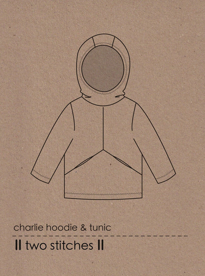 Charlie Hoodie & Tunic - Kids Paper Sewing Pattern - Two Stitches Patterns - Simplifi Fabric