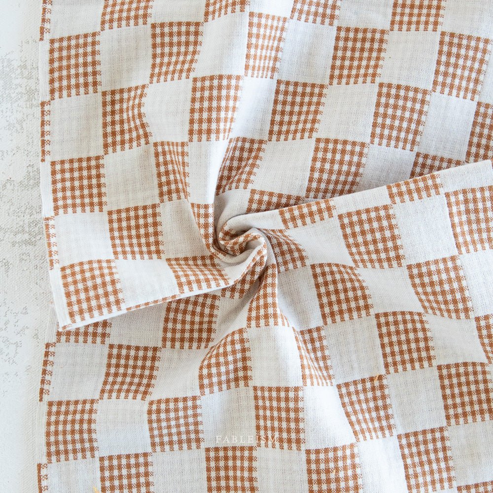 Checkmate - Checkers - Ivory - Fableism Supply Co. - Simplifi Fabric