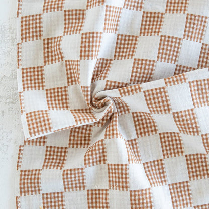 Checkmate - Checkers - Ivory - Fableism Supply Co. - Simplifi Fabric