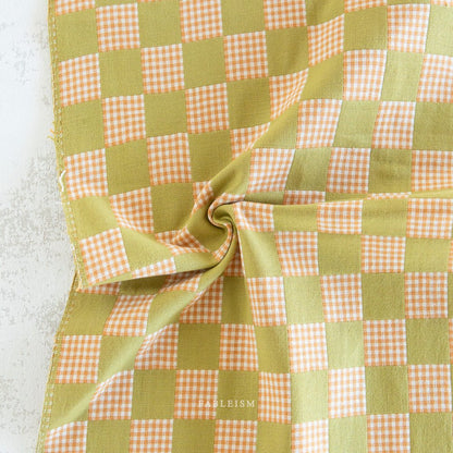 Checkmate - Checkers - Kiwi - Fableism Supply Co. - Simplifi Fabric