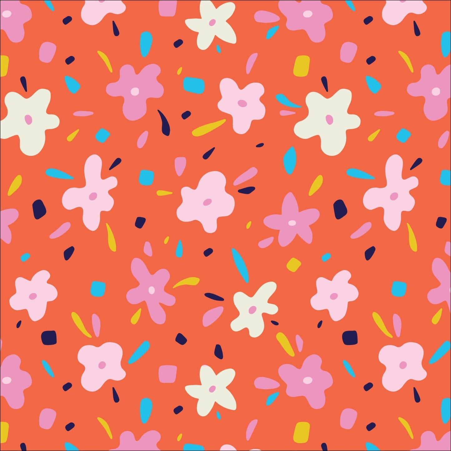 Cheerful Flowers - Following Dreams - Gerdadzy - Cloud 9 Fabrics - Poplin - Simplifi Fabric