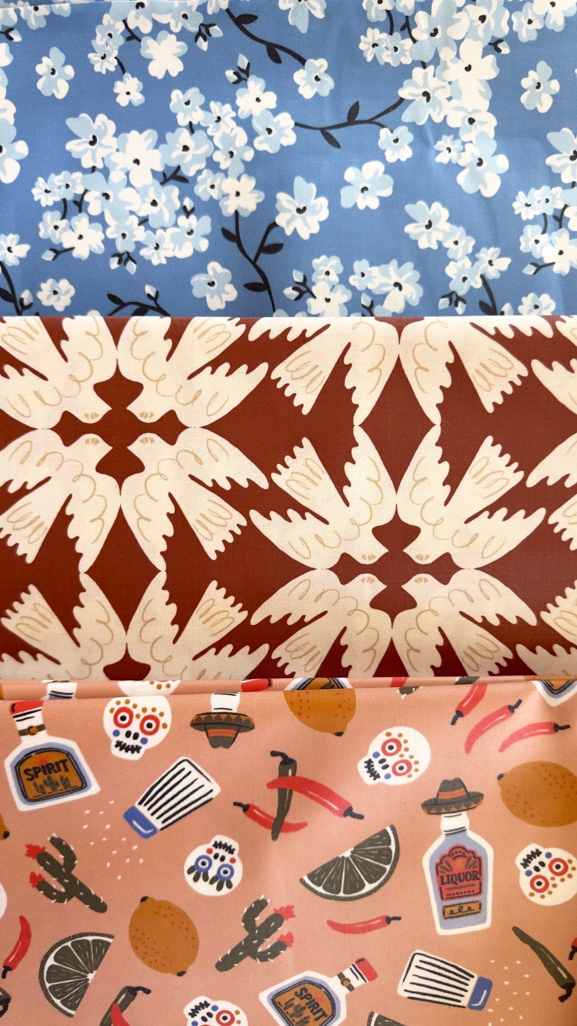 Cherry Blossoms - Hang Tight Studio - Laminated Collective - Cloud9 Fabrics - Simplifi Fabric