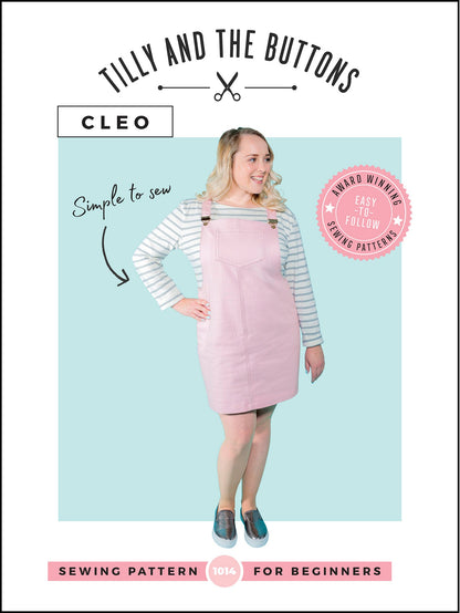 Cleo Dungaree Dress Pattern - Tilly And The Buttons - Simplifi Fabric